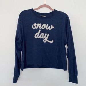 Altar’d State Pullover Snow Day cropped shirt